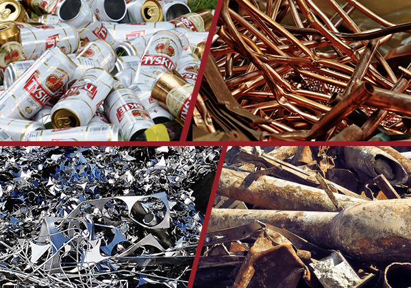 材料は巨大な金属シュレッダーで処理できます