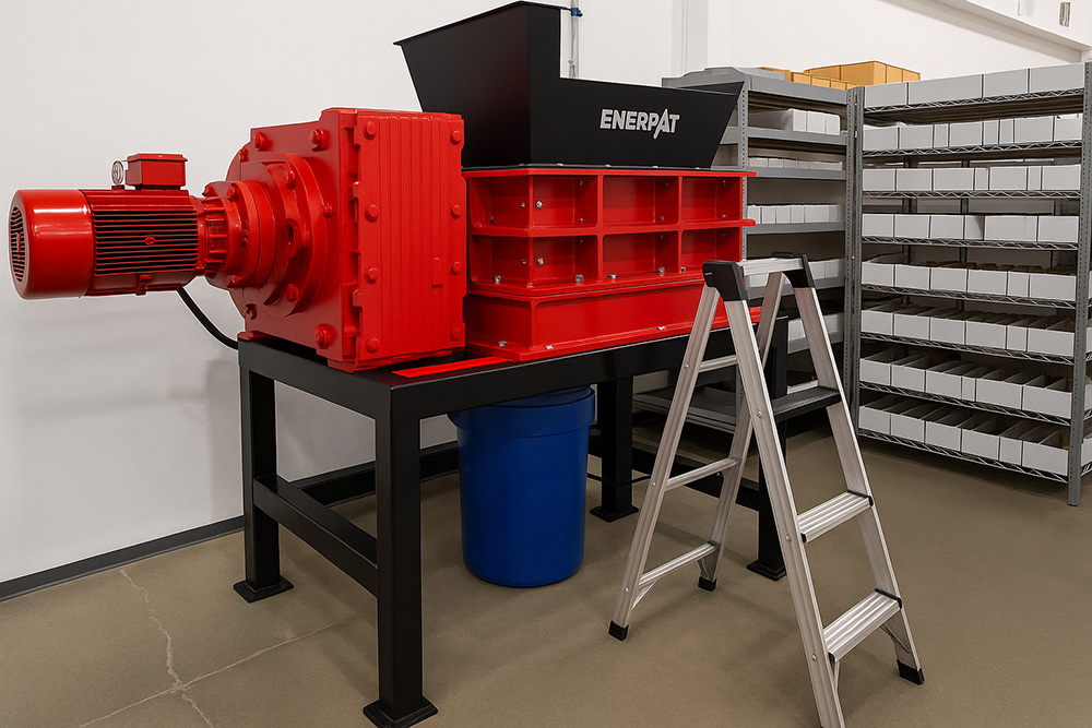 紙と段ボールのシュレッダー