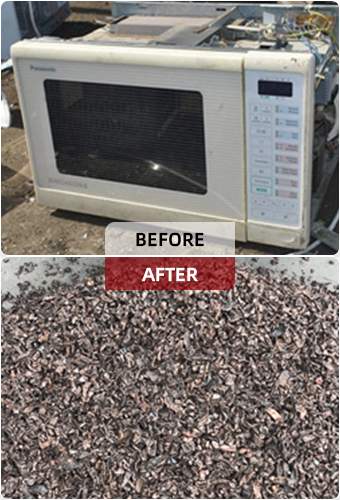 加工前と加工後の素材の比較