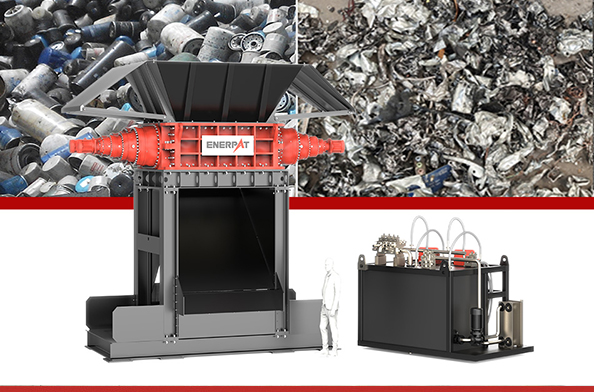 ENERPAT のデュアル シャフト スチール クラッシャー マシン: オーストラリアの金属リサイクル ビジネスに変革をもたらす